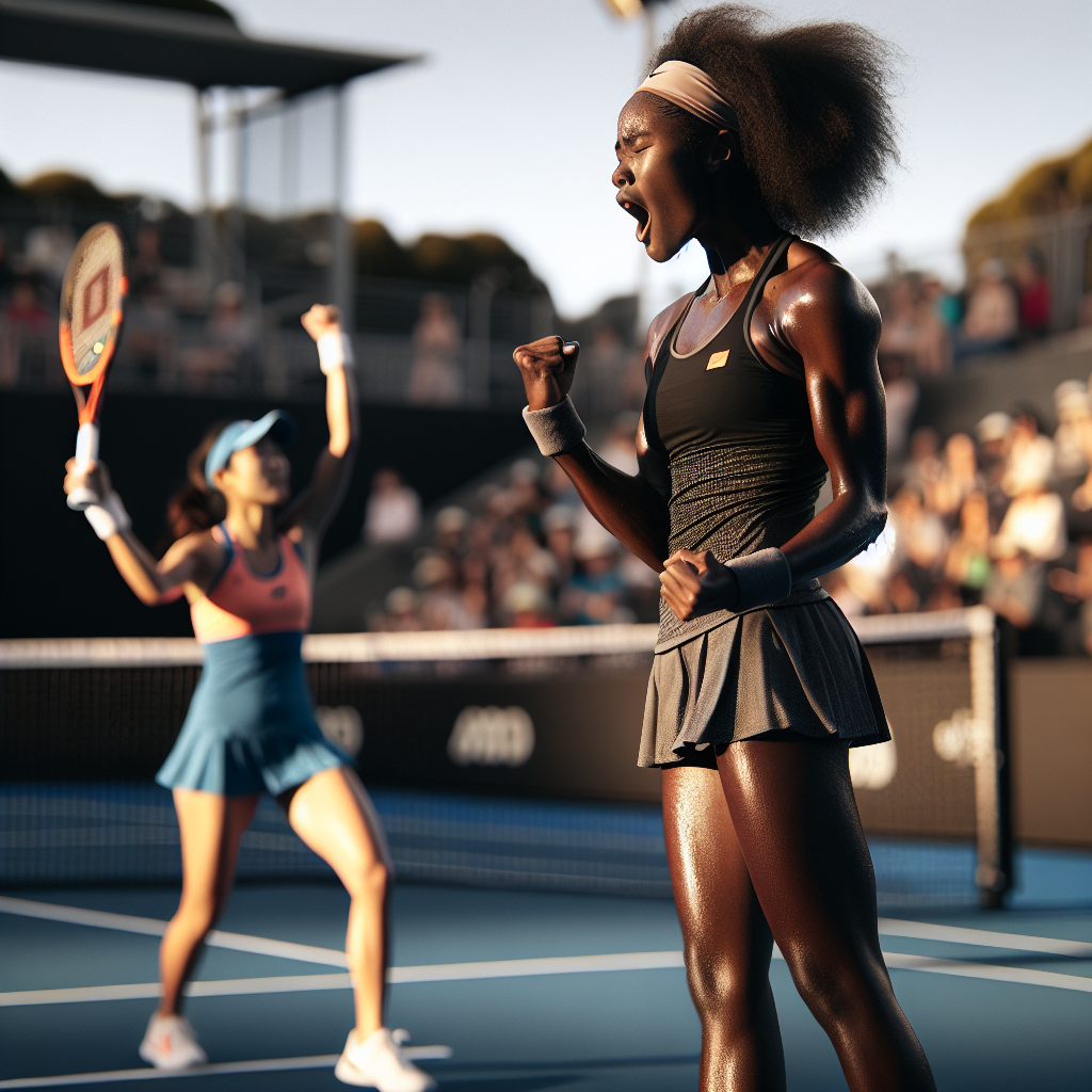 Alycia Parks celebrates comeback over Alexandra Eala on Melbourne Park Court 6